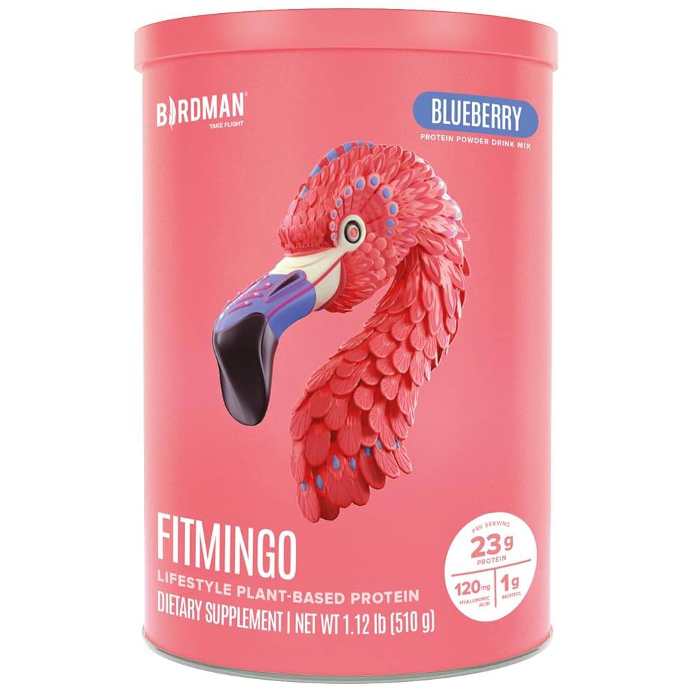 BIRDMAN Fitmingo Vegan Protein Powder with Inositol - 18 oz