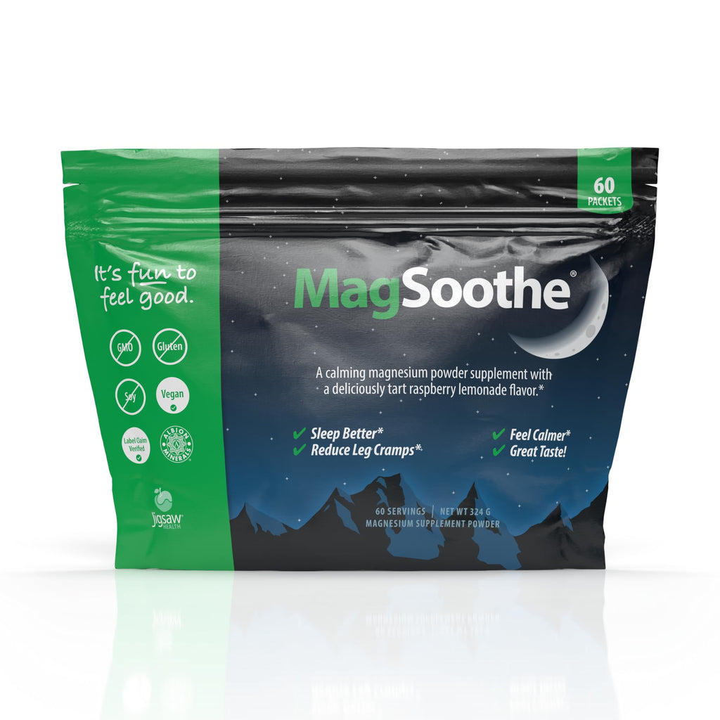 Jigsaw Health MagSoothe Magnesium Glycinate Powder - 60 Servings