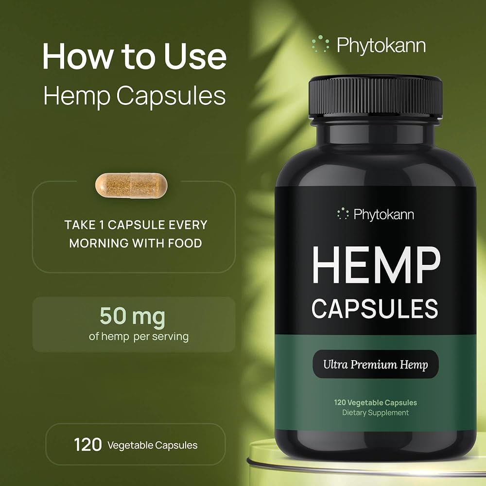Phytokann Hemp Oil Capsules Omega 3-6-9 - 120 Capsules - image 4