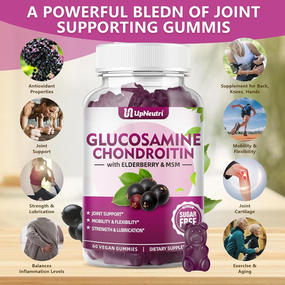 UPNEUTRI Glucosamine Chondroitin Gummies Joint Support - 120 Count - image 3