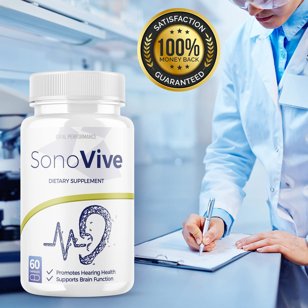 IDEAL PERFORMANCE Sonovive Capsules for Ear Comfort - 60 Capsules - image 3