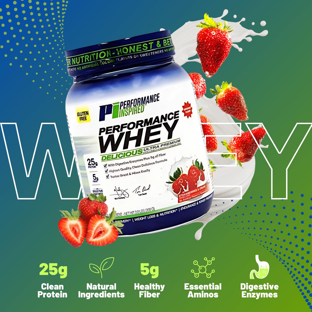 PERFORMANCE INSPIRED Nutrition WHEY Protein Powder Variation 2 LB