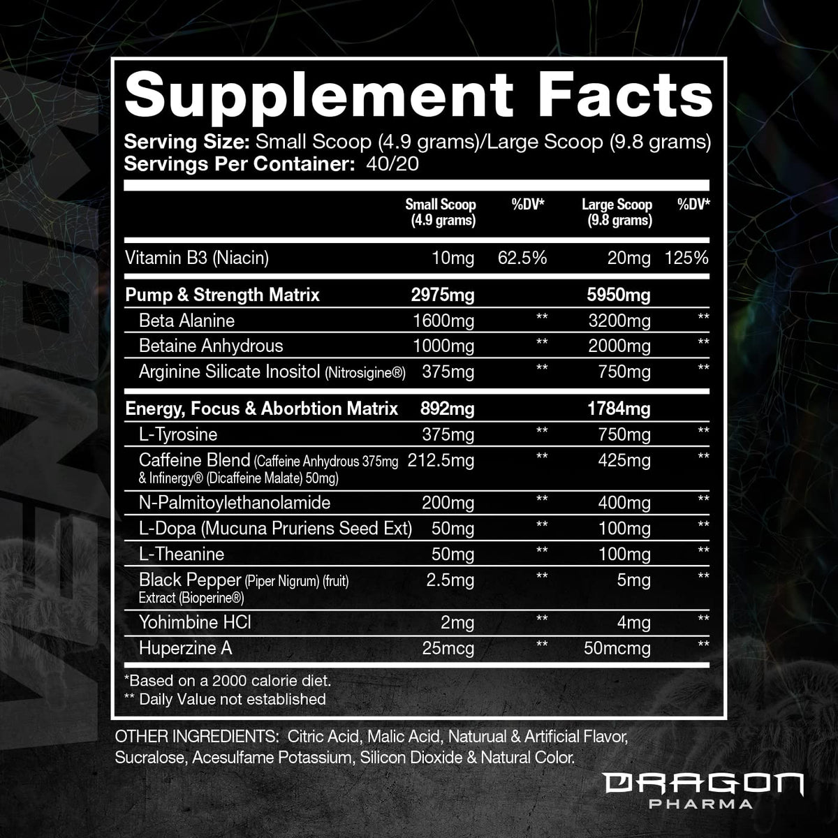 DRAGON PHARMA Venom Extreme Potency Pre-Workout
