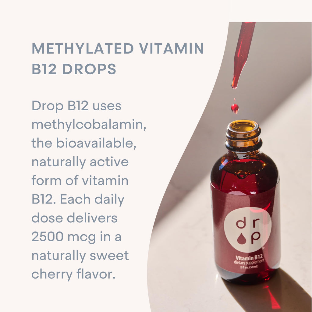 D R P Vitamin B12 Liquid Drops 2500 mcg for Energy - 2 fl oz - image 4