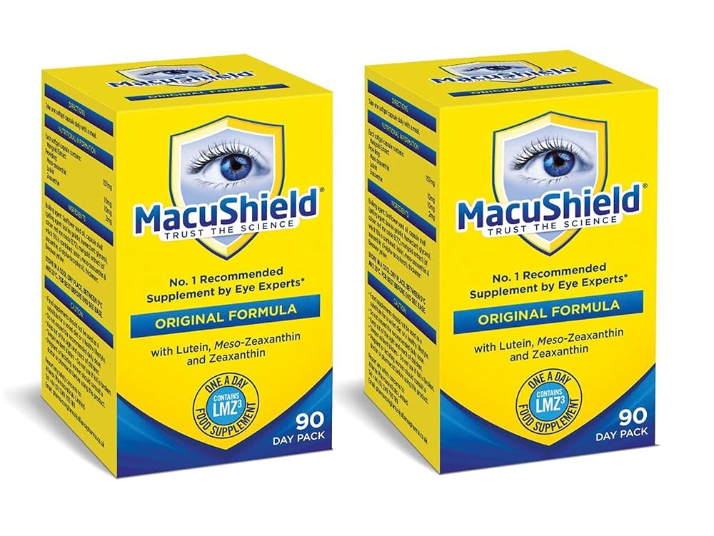 MacuShield Eye Health Supplement - 180 Capsules (2 Pack)