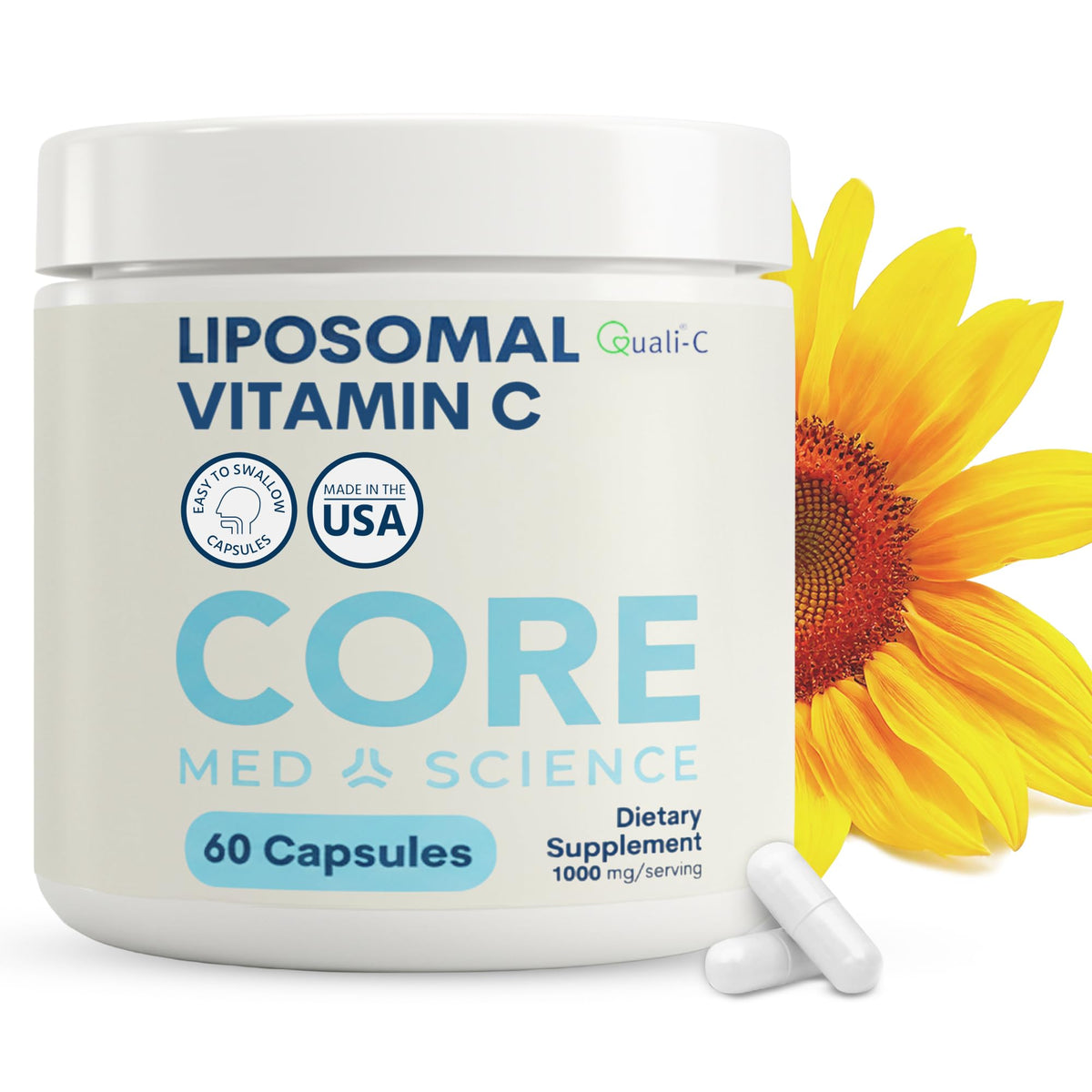 Core Med Science Liposomal Vitamin C 1000mg - Non-GMO