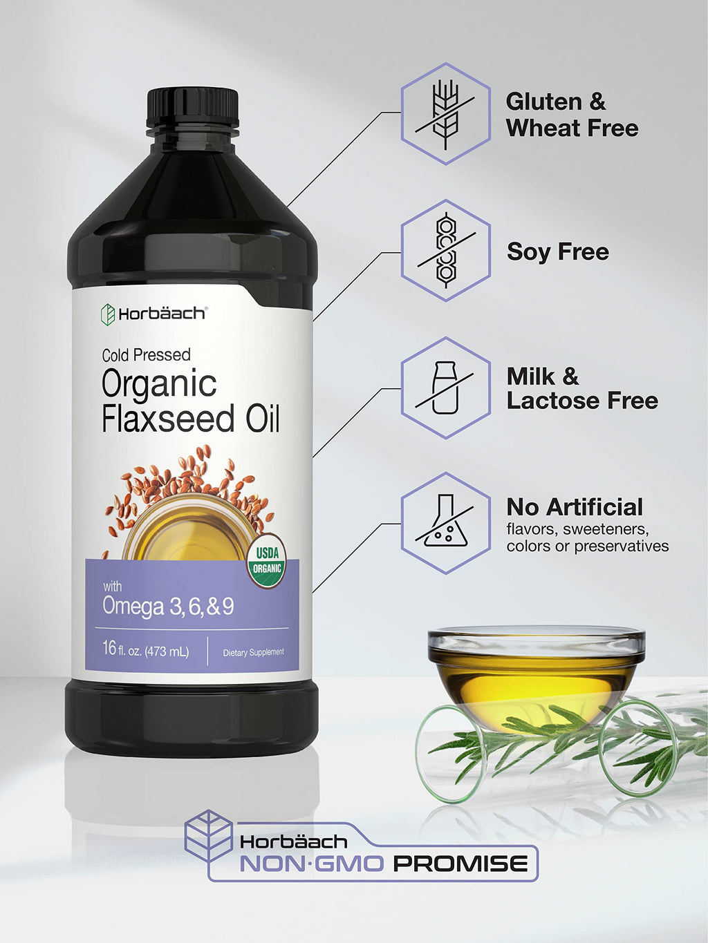 Horbäach Organic Flaxseed Oil - image 4