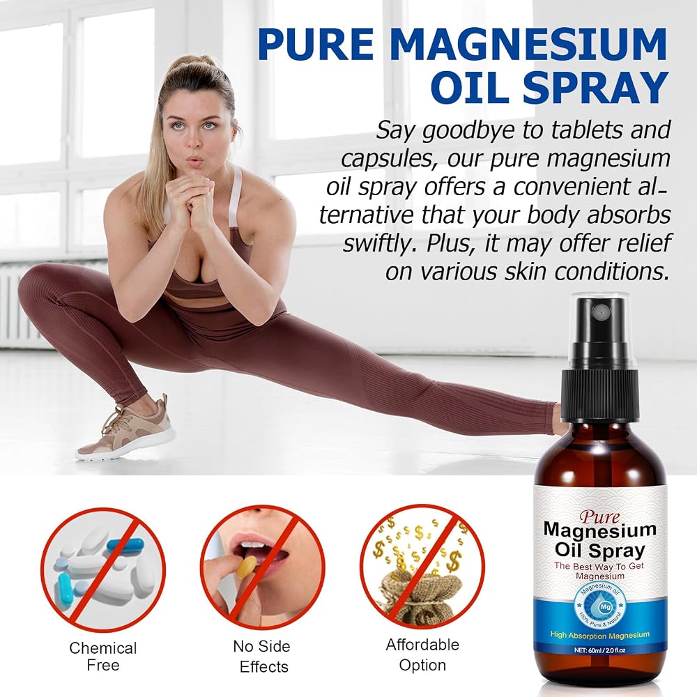 WeiWeiLa Magnesium Oil Spray for Muscle Recovery - 4 Fl Oz - image 5