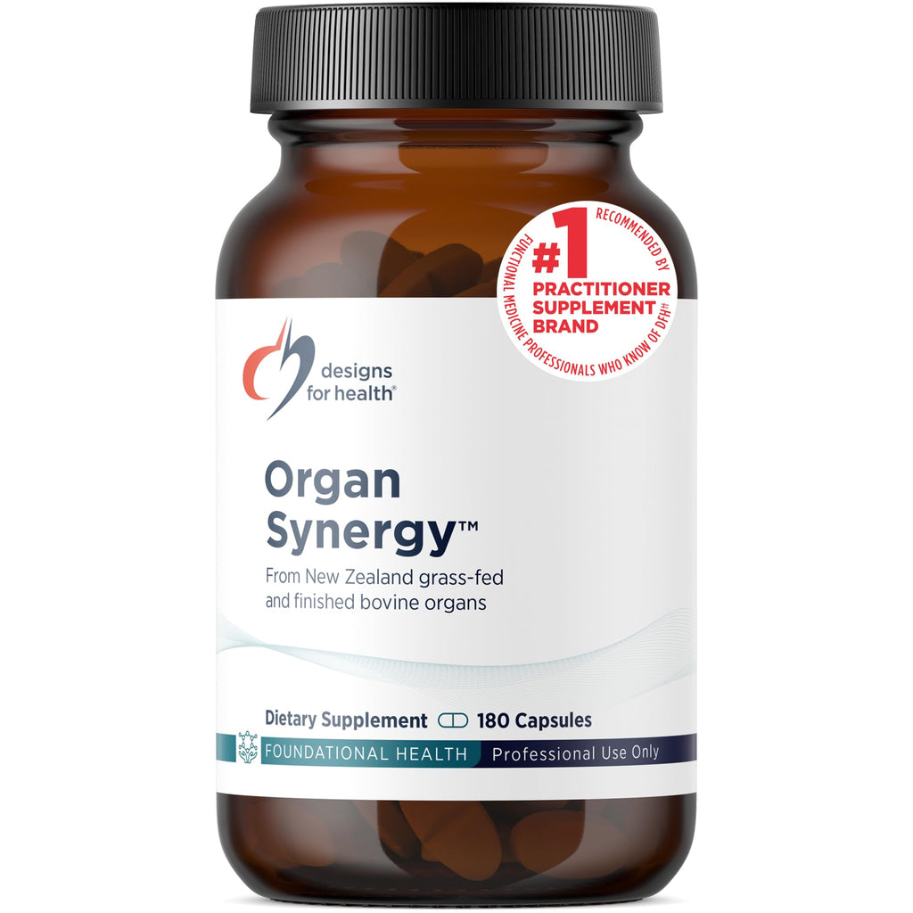 Designs for Health Organ Synergy Grass-Fed Beef Organ - 180 Capsules