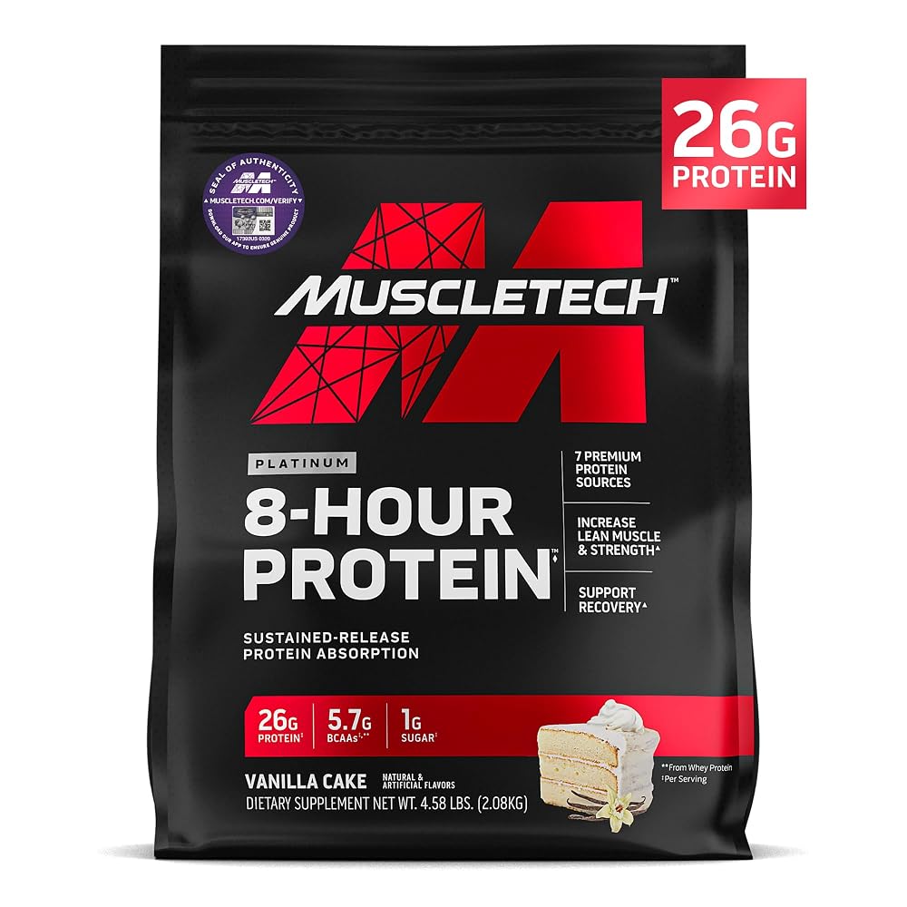 MuscleTech Platinum 8-Hour Protein Powder, 50 Servings - image 2