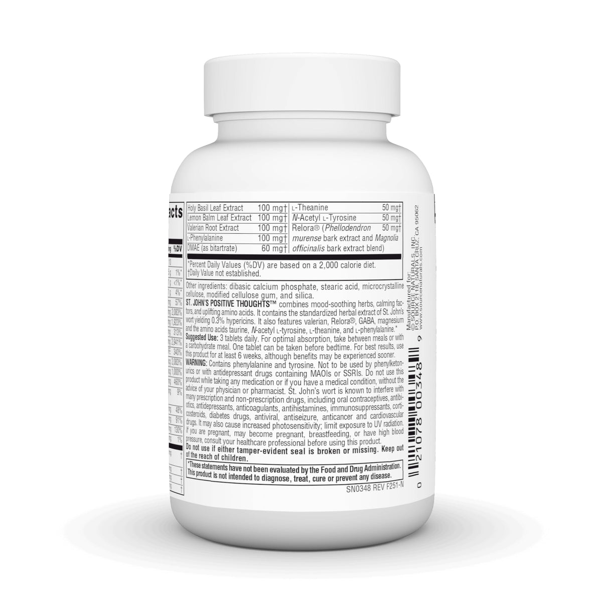 Source Naturals St. John's Positive Thoughts - 45 Tablets - image 3