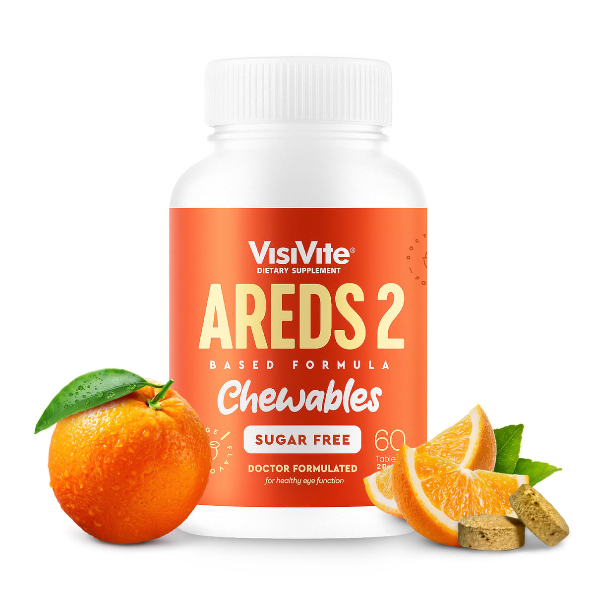 VisiVite AREDS 2 Sugar Free Eye Vitamins - 60 Chewable Tablets