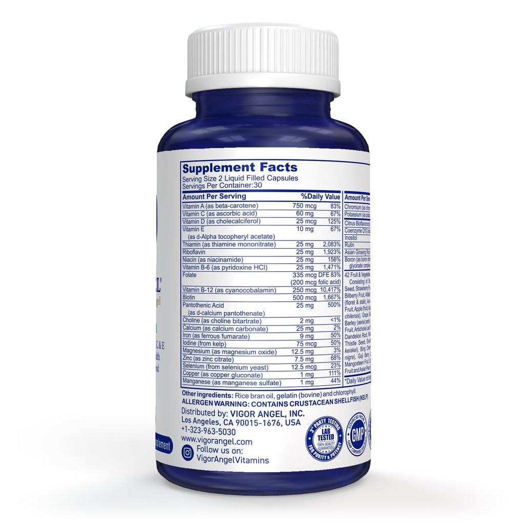 VIGOR ANGEL Multivitamin - 60 Liquid Capsules - image 3