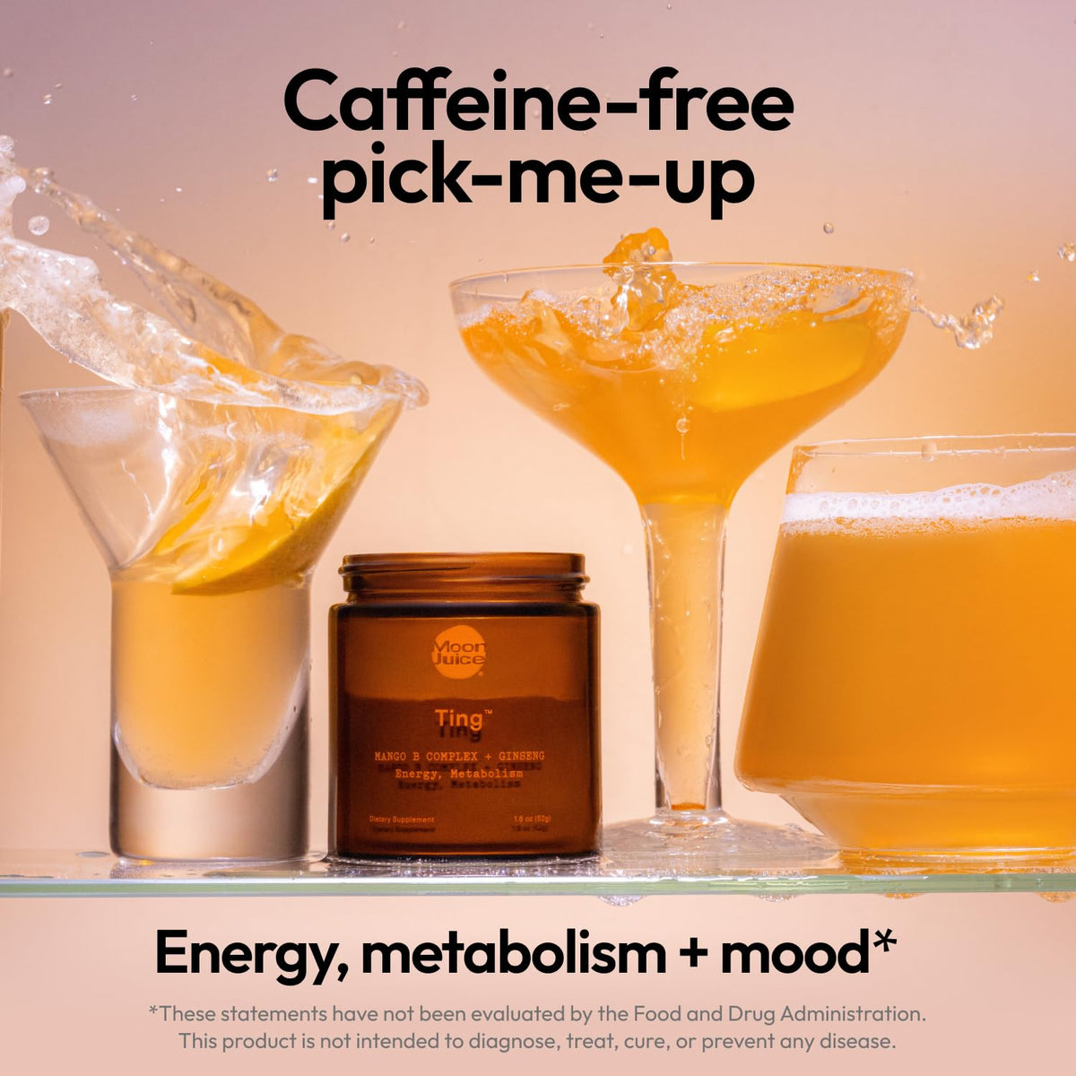 Moon Juice, Ting Vitamin B Complex + Ginseng, Caffeine-Free Energy