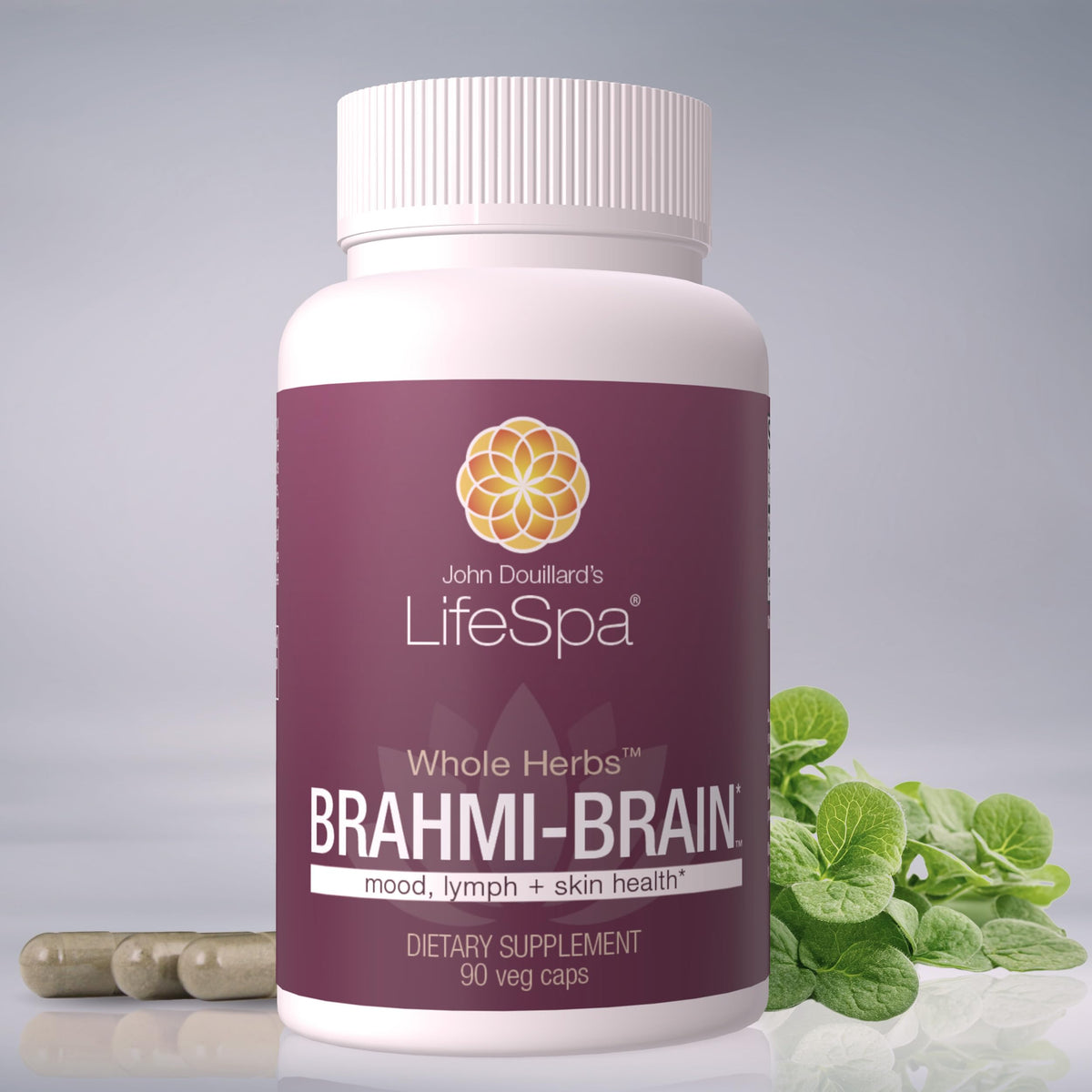 LifeSpa Whole Herbs Brahmi Brain Capsules - 90 Capsules