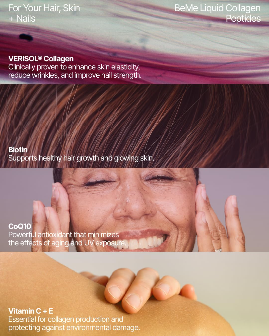 BeMe Liquid Collagen for Women 2500mg VERISOL + Biotin - 30 Sachets - image 4