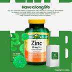 LightSpring Zinc 50mg with Vitamin D3 2000 IU - 150 Capsules - image 5