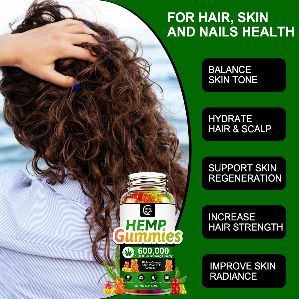 GORNVB Hemp Gummies 600,000 Extra Strength - 180 Count - image 6