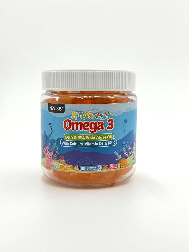 NEVISS Kids Omega 3 Gummies with Calcium