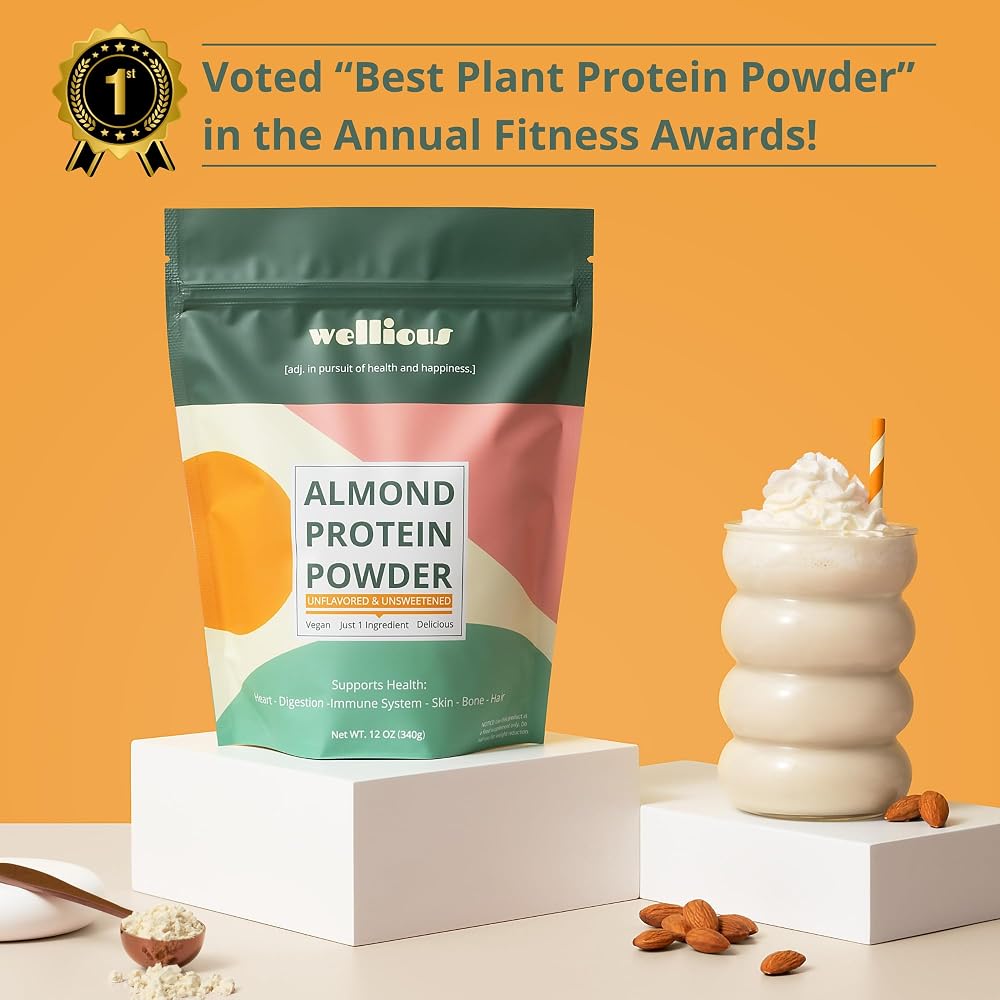 wellious Almond Protein Powder (Vanilla)