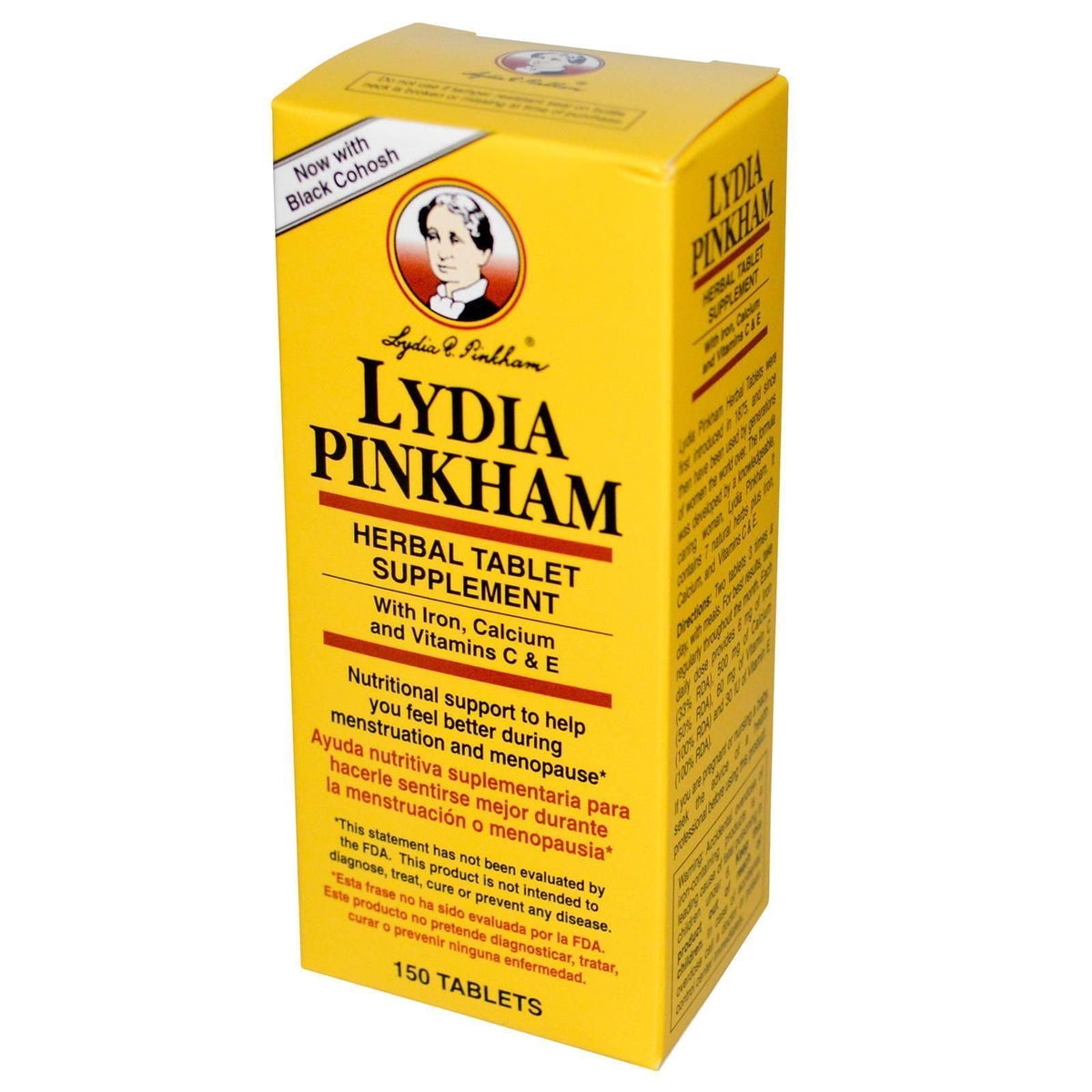 Lydia Pinkham Herbal Tablets Menopause Support - 150 Tablets