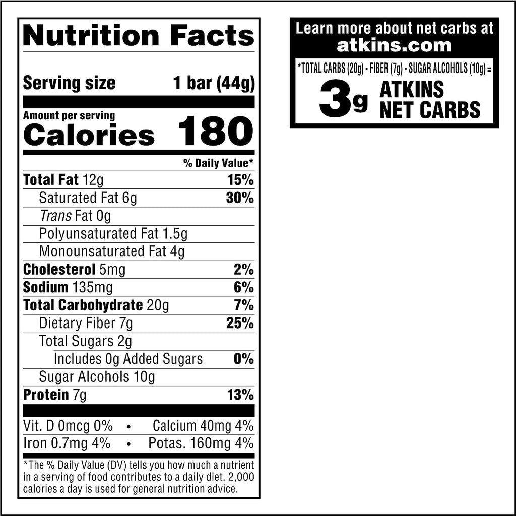 Atkins Caramel Chocolate Nut Roll Protein Bar - 30 Count - image 8