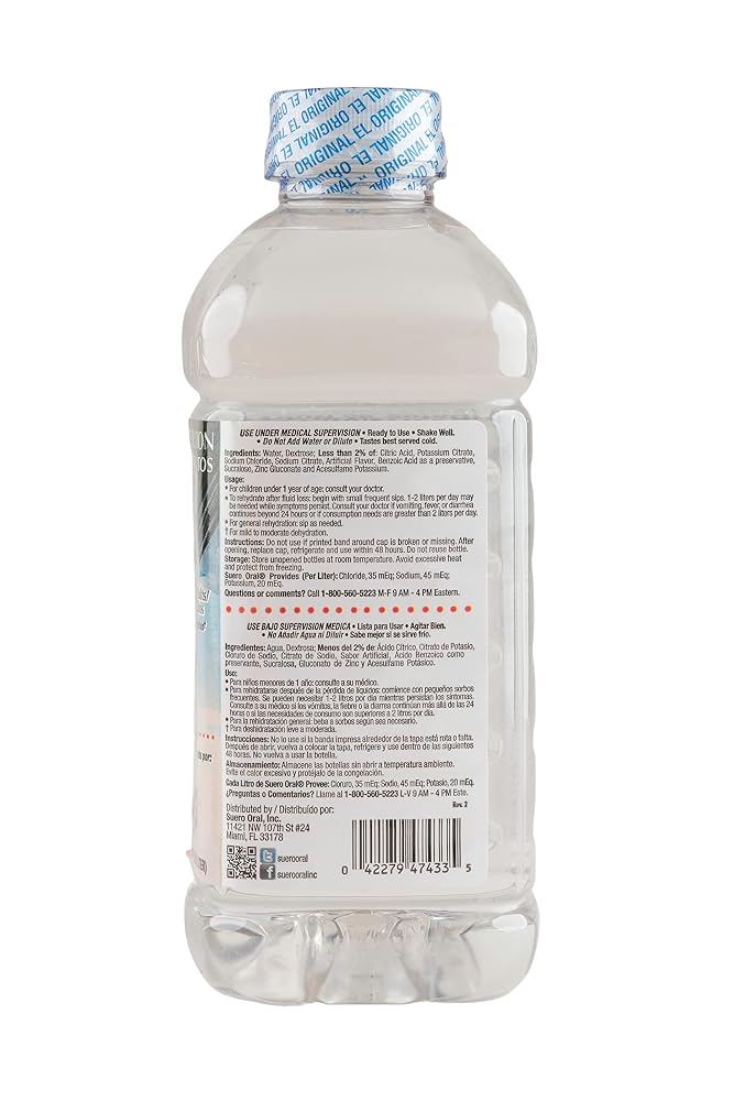 Suero Oral Electrolyte Solution Coconut Flavor - 33.8 Fl Oz - image 5