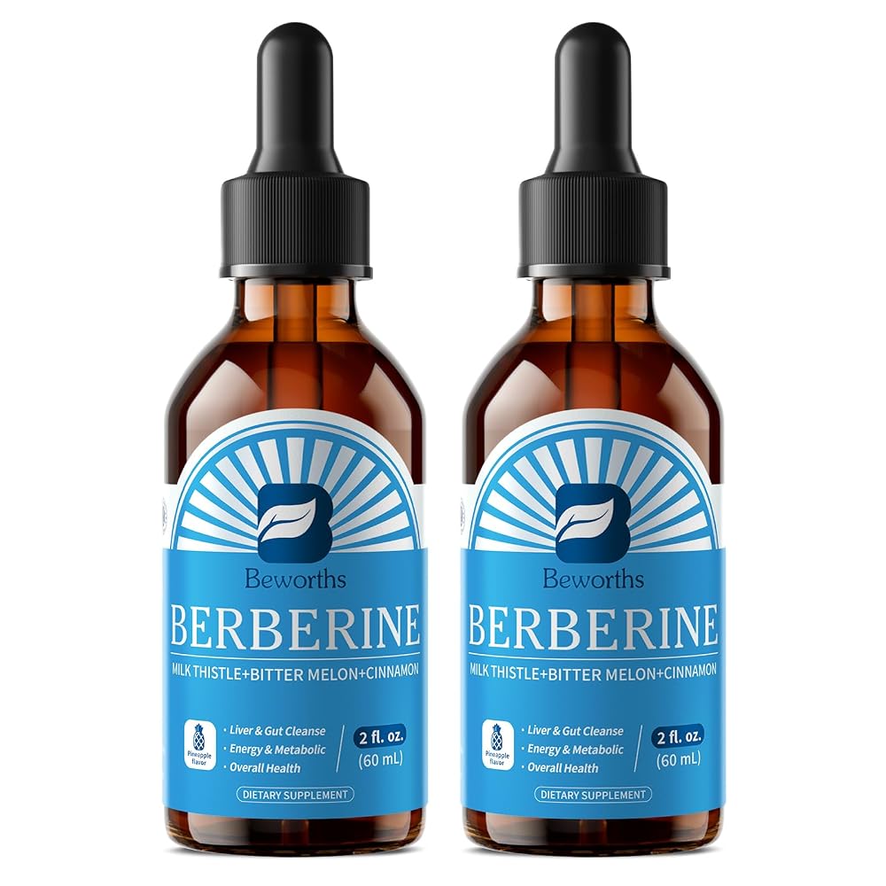 B BEWORTHS Premium Berberine Supplement - Berberine Liquid Drops