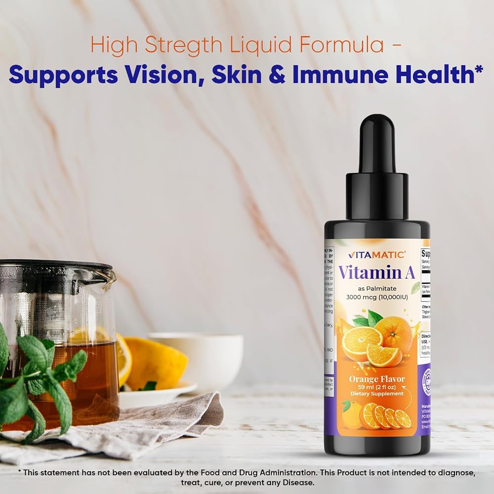Vitamatic Sugar Free Vitamin A Liquid Drops 10000 IU - 2 FL OZ - image 6