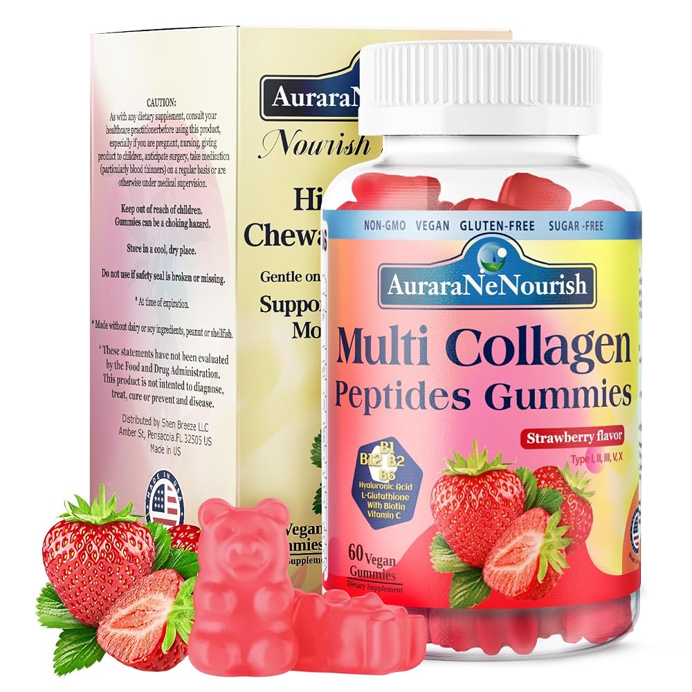 AuraraNeNourish Multi Collagen Peptides Gummies