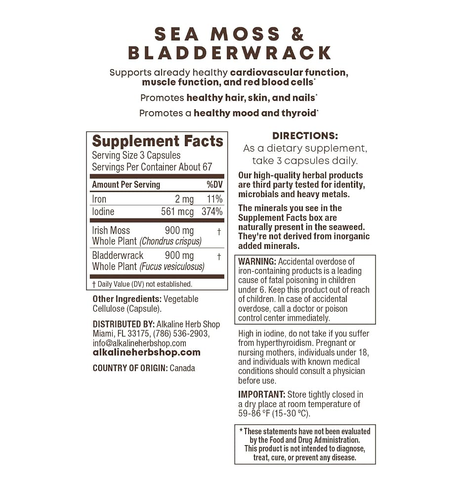 Alkaline Herb Full Body Bundle with Sea Moss & Herbal Teas - 15 Count - image 2