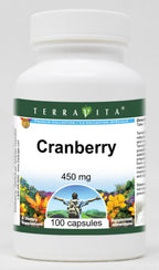Terravita Cranberry 450 mg - 300 Capsules (3 Pack)