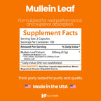 Healthfare Mullein Leaf Extract 3000mg Respiratory Support - 200 Capsules - image 3