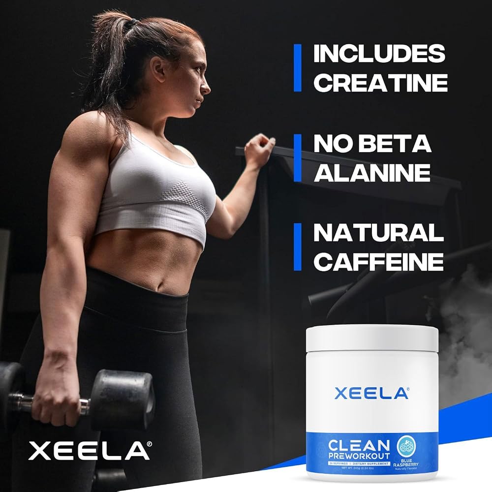 XEELA Pre Workout Powder - Clean & Tested - Jitter Free