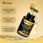 WELLNESS LABSRX Lions Mane Supplement Organic Capsules