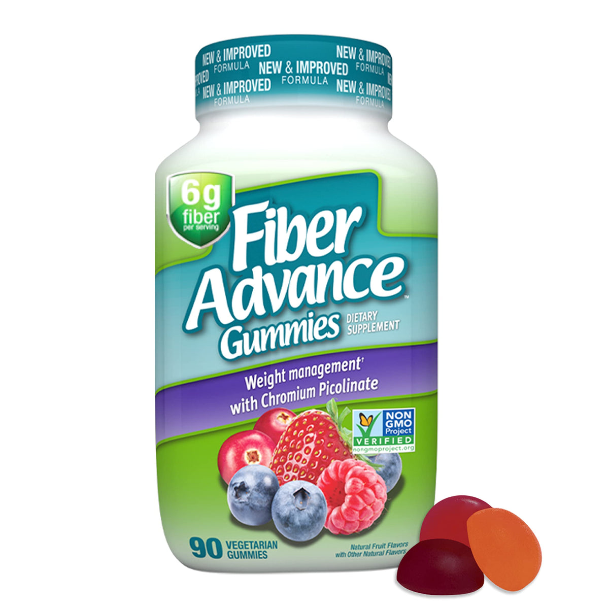 Fiber Advance Weight Management Gummies - 90 Count - image 9