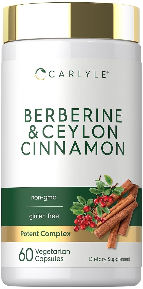 Carlyle Berberine with Ceylon Cinnamon - 60 Vegetarian Capsules