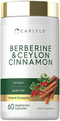 Carlyle Berberine with Ceylon Cinnamon - 60 Vegetarian Capsules