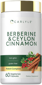 Carlyle Berberine with Ceylon Cinnamon - 60 Vegetarian Capsules