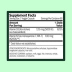 WellWithAll Vitamin D3 5000 IU with Vitamin K2 - 60 Vegetarian Capsules - image 3