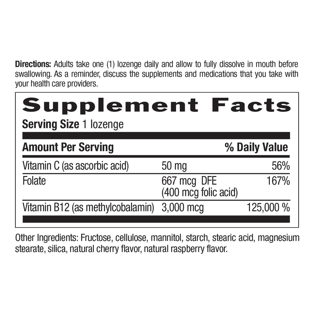 Country Life Methyl B12 3000 mcg Lozenges for Energy - 120 Lozenges - image 6