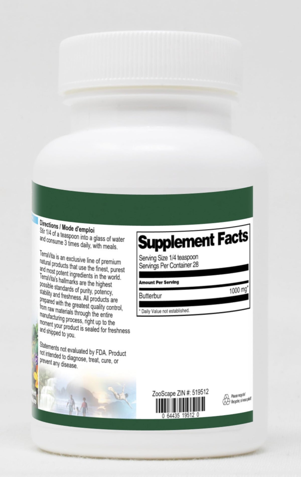 Terravita Butterbur Powder Extract - 3 Pack (1 oz each) - image 2