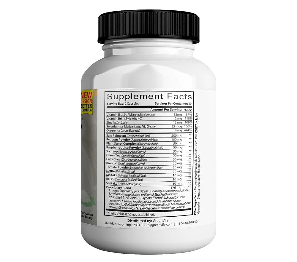 GREENVIFY ProstateCore Max Extra Prostate Supplements for Men Capsules