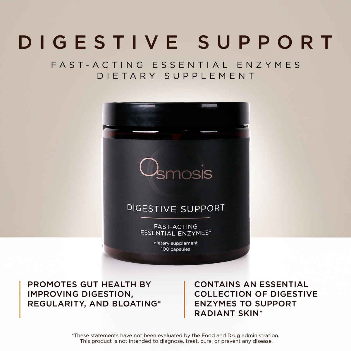 OSMOSIS Digestive Support Enzyme Supplement - 100 Capsules - image 2