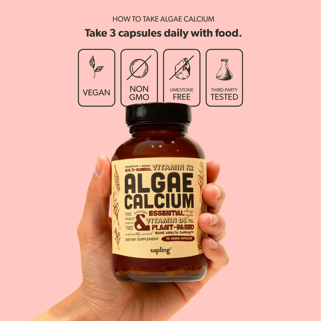 sapling Calcium Supplement with Vitamin K2 & D3 - 90 Capsules - image 5