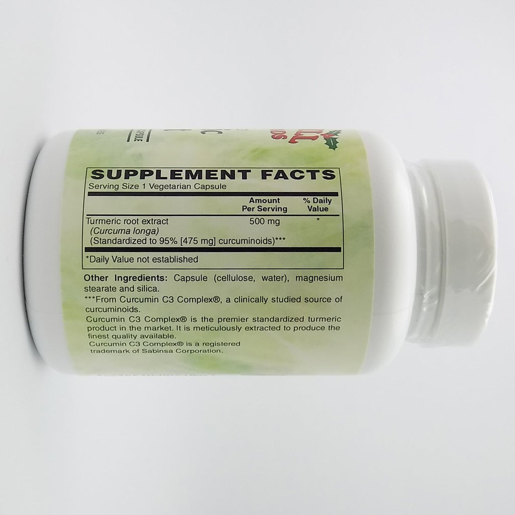 Holly Hill Health Foods Standardized Turmeric Extract - 120 Vegetarian Capsules - image 2