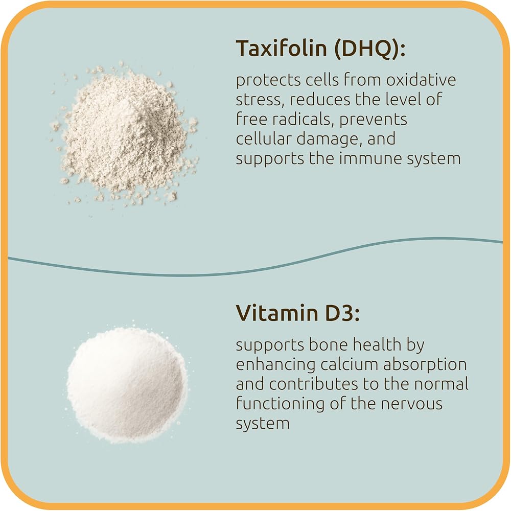 BiotaxX Taxifolin Vitamin D3 Antioxidant & Bone Health - 60 Vegan Capsules - image 4