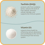 BiotaxX Taxifolin Vitamin D3 Antioxidant & Bone Health - 60 Vegan Capsules - image 4