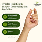 Swanson Green Lipped Mussel 500mg Joint Support - 60 Capsules - image 3