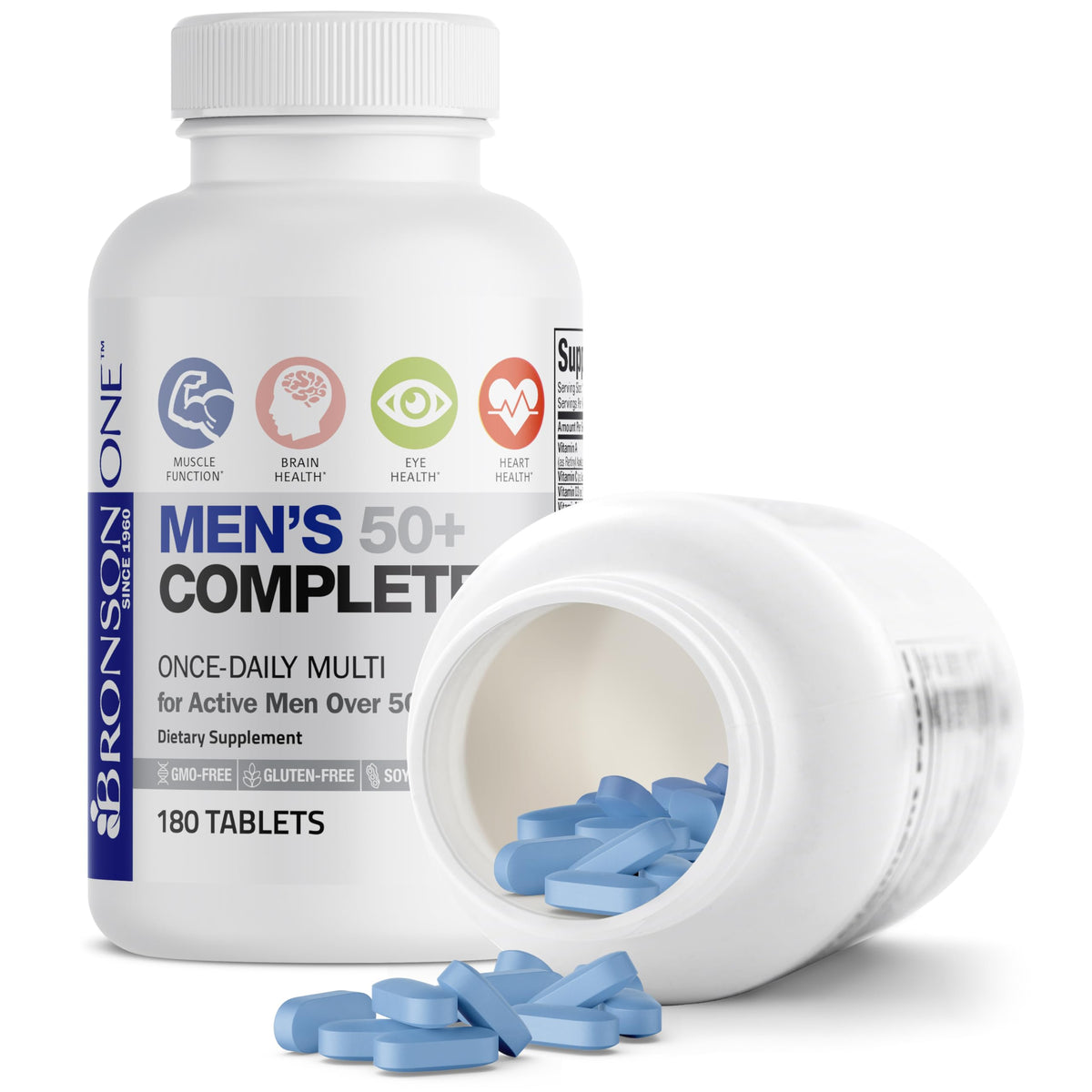 Bronson ONE Daily Mens 50+ Complete Multivitamin Multimineral